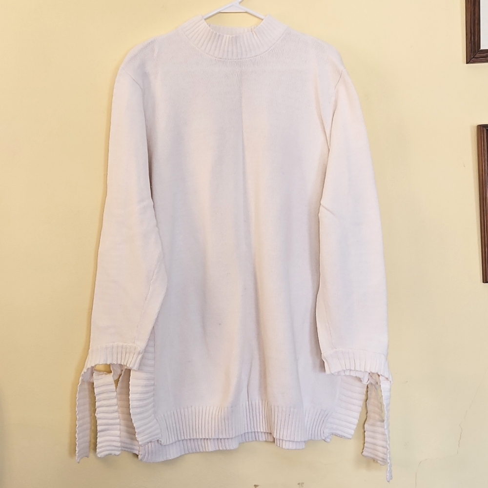 Eloquii Tunic Sweater w/Tie Cuffs Size 22/24